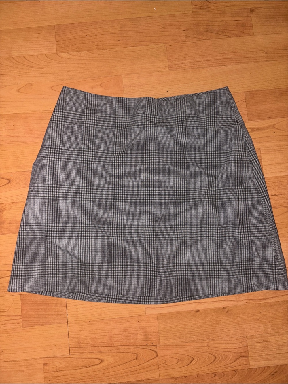 Wilfred Gray Plaid Mini Skirt